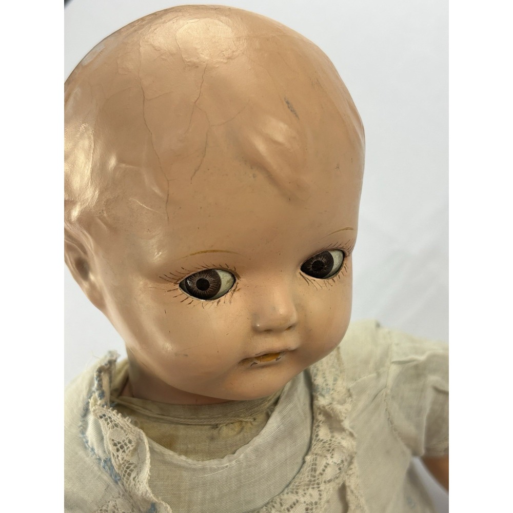 Antique 1920s Ideal Flossie Flirt Doll 20" Composition Original Tag Clothes
